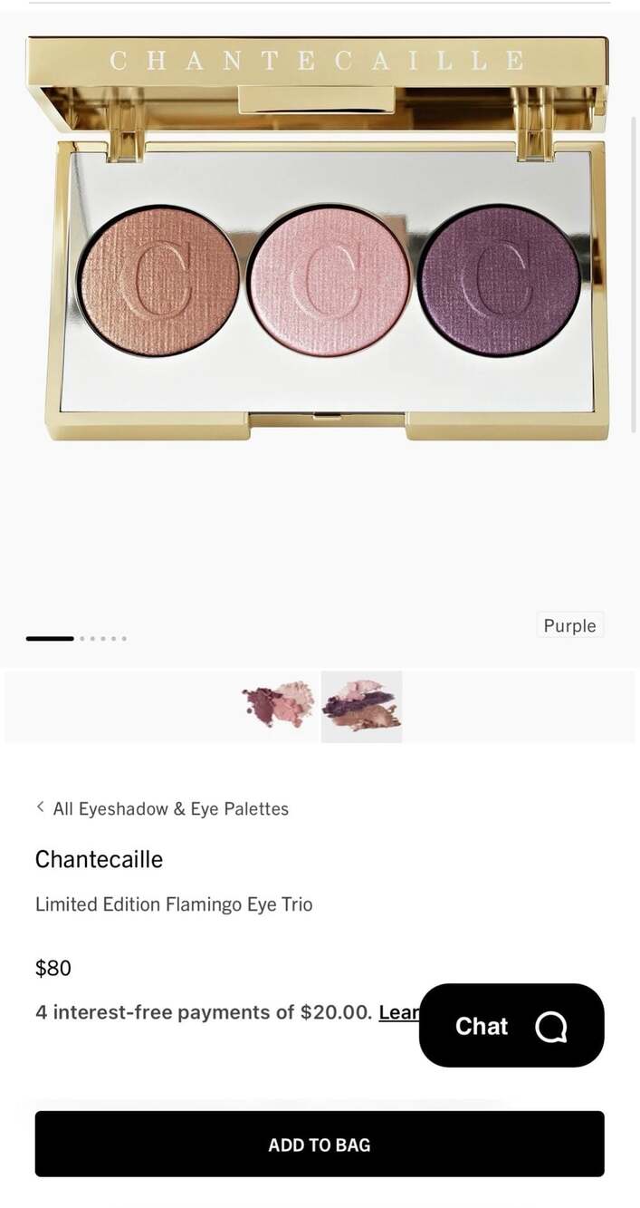 Chantecaille Dusk Eye Trio Flamingo Collection Eyeshadow Palette. Limited! - Picture 4 of 12